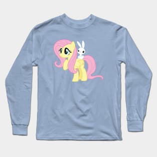 Fluttershy with Angel Bunny Long Sleeve T-Shirt